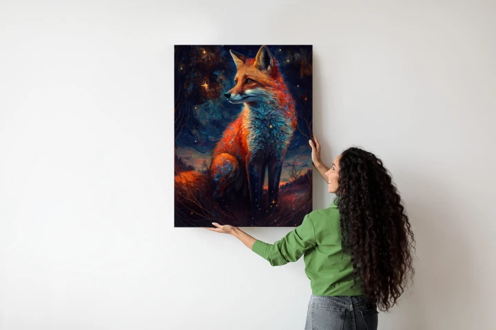 Plakat Magiczny Lis Na Ilustracji