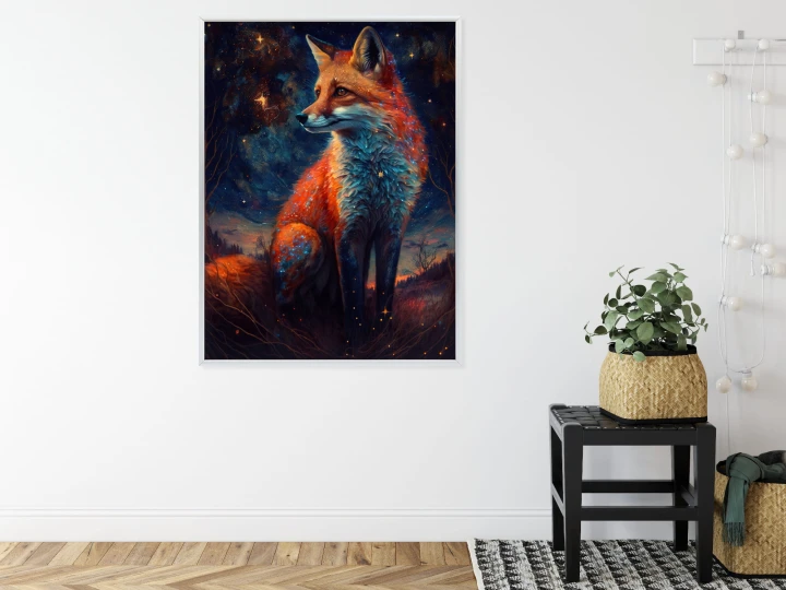 Plakat Magiczny Lis Na Ilustracji