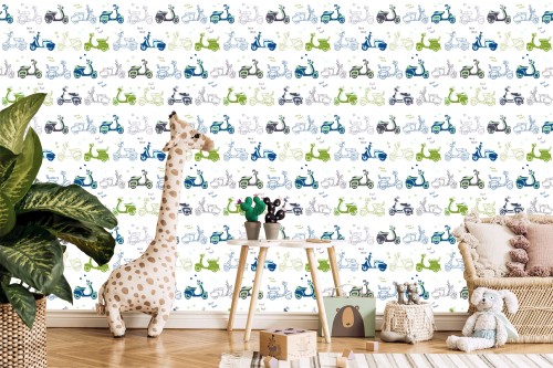 Tapeta Skutery Retro