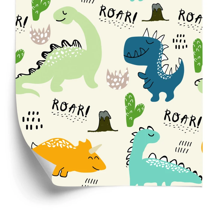 Tapeta Rysunkowe Dinozaury