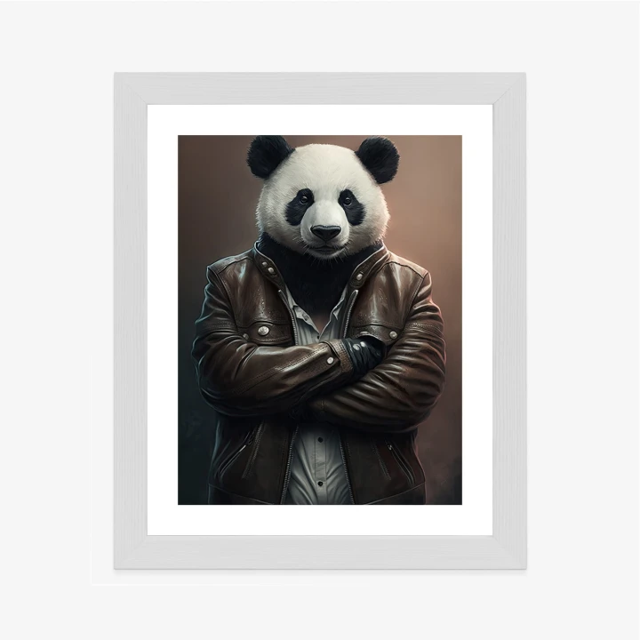 Plakat Niedźwiedź Panda W Kurtce