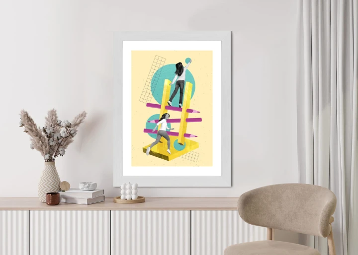Plakat Droga Na Szczyt - Kolaż W Stylu Pop-Art