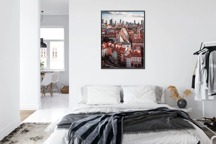 Plakat Widok Z Góry Na Stare Miasto W Warszawie