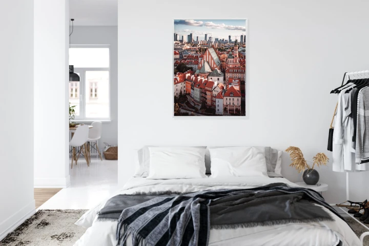 Plakat Widok Z Góry Na Stare Miasto W Warszawie