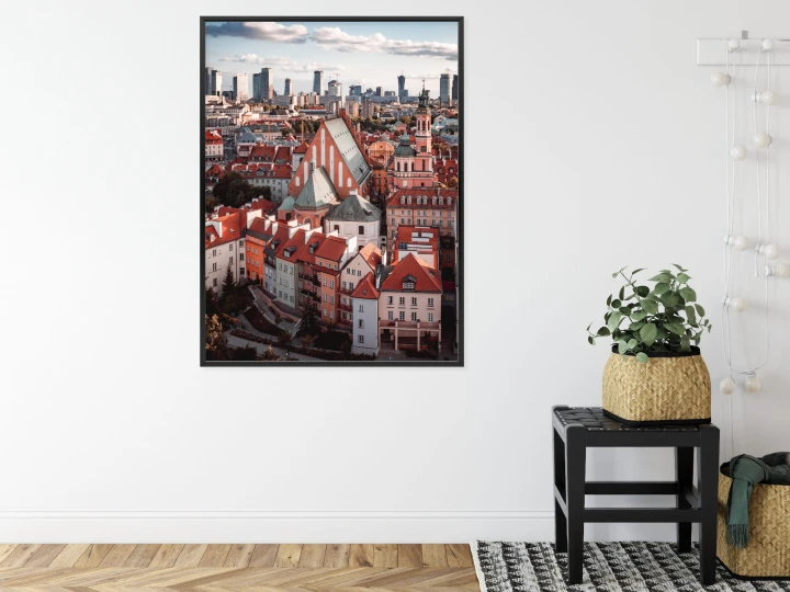 Plakat Widok Z Góry Na Stare Miasto W Warszawie