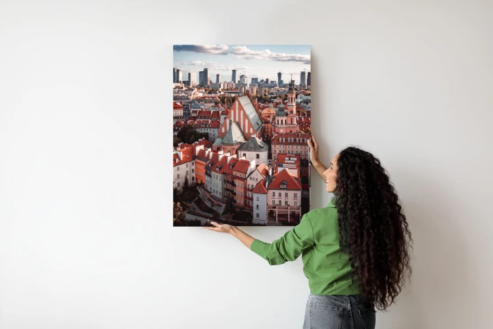 Plakat Widok Z Góry Na Stare Miasto W Warszawie