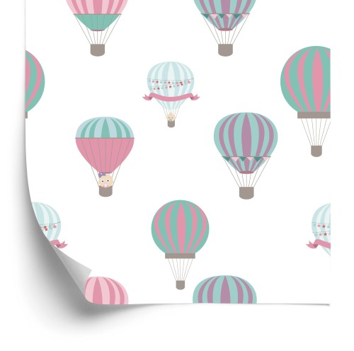 Tapeta Kolorowe Pojazdy Balony