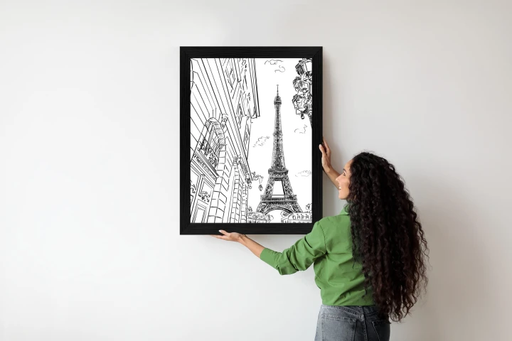 Plakat Ulice Paryża - Szkic