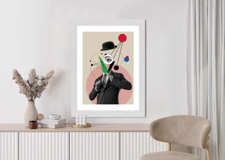 Plakat Wszechobecny Umysł - Kolaż Inspirowany Sztuką Nowoczesną