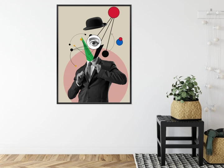 Plakat Wszechobecny Umysł - Kolaż Inspirowany Sztuką Nowoczesną