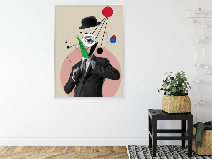 Plakat Wszechobecny Umysł - Kolaż Inspirowany Sztuką Nowoczesną