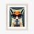 Plakat Portrait Of A Fox Wearing Glasses As Animal