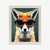 Plakat Portrait Of A Fox Wearing Glasses As Animal