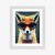 Plakat Portrait Of A Fox Wearing Glasses As Animal