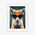 Plakat Portrait Of A Fox Wearing Glasses As Animal