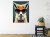 Plakat Portrait Of A Fox Wearing Glasses As Animal