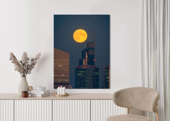 Plakat Pełnia Księżyc W Warszawie