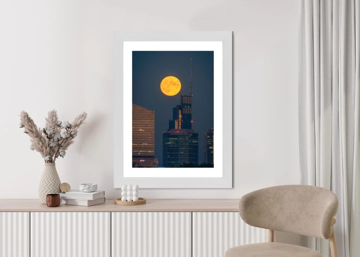 Plakat Pełnia Księżyc W Warszawie