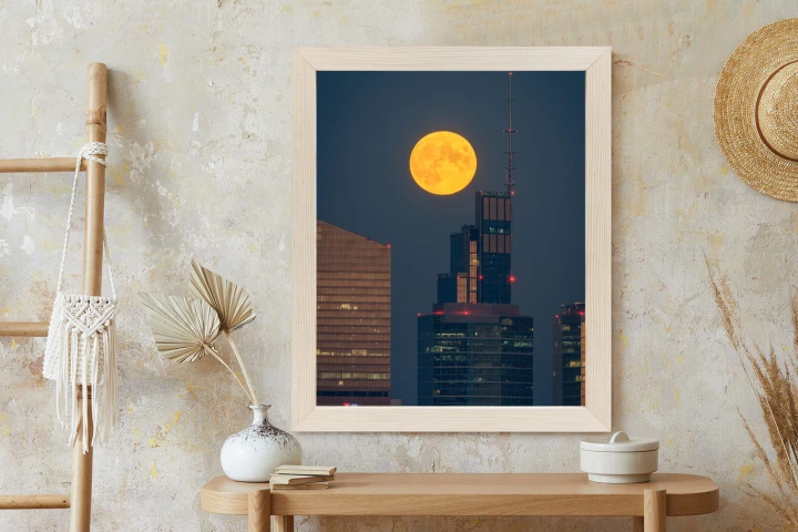 Plakat Pełnia Księżyc W Warszawie