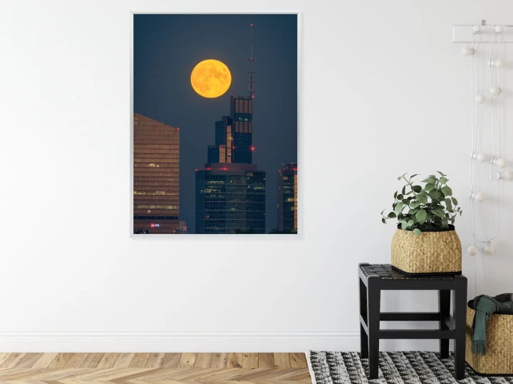 Plakat Pełnia Księżyc W Warszawie