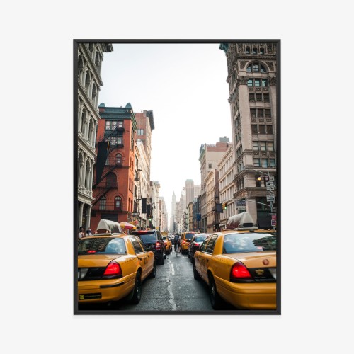 Plakat Taksówki Na Ulicy Soho Nowy Jork