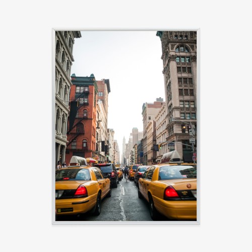 Plakat Taksówki Na Ulicy Soho Nowy Jork