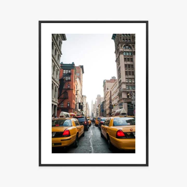 Plakat Taksówki Na Ulicy Soho Nowy Jork