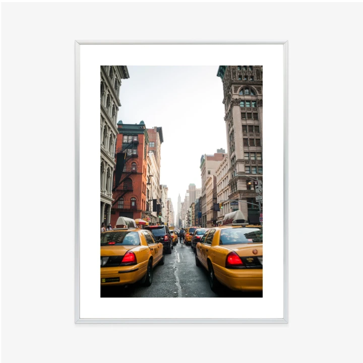 Plakat Taksówki Na Ulicy Soho Nowy Jork
