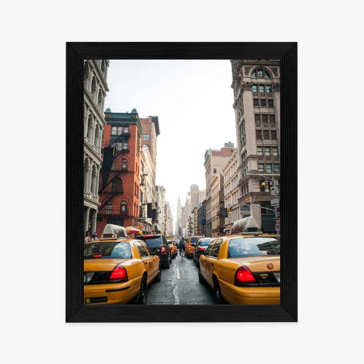 Plakat Taksówki Na Ulicy Soho Nowy Jork