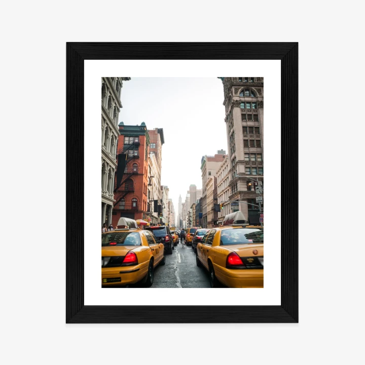 Plakat Taksówki Na Ulicy Soho Nowy Jork