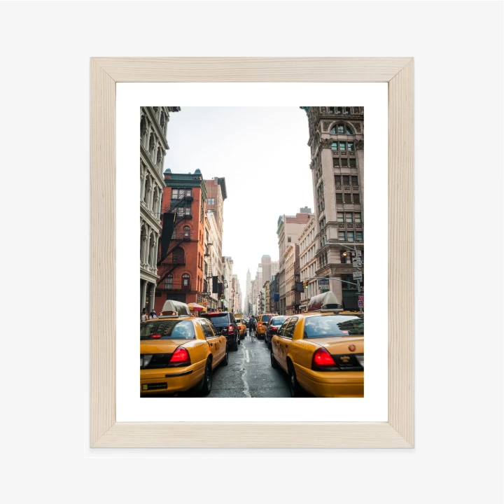 Plakat Taksówki Na Ulicy Soho Nowy Jork