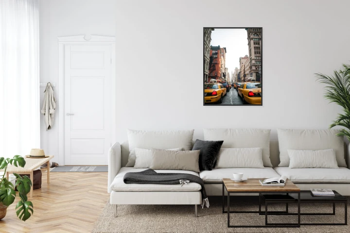 Plakat Taksówki Na Ulicy Soho Nowy Jork