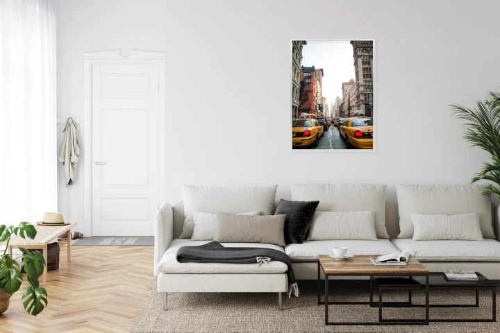 Plakat Taksówki Na Ulicy Soho Nowy Jork