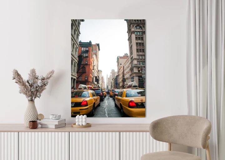 Plakat Taksówki Na Ulicy Soho Nowy Jork