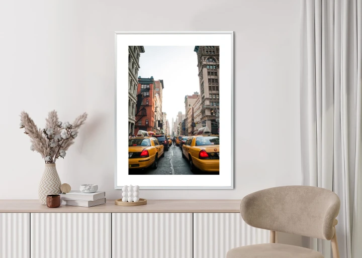 Plakat Taksówki Na Ulicy Soho Nowy Jork