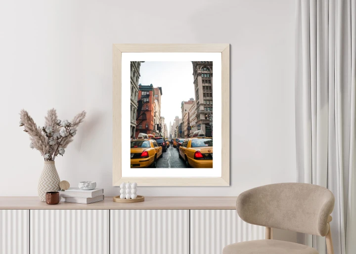 Plakat Taksówki Na Ulicy Soho Nowy Jork