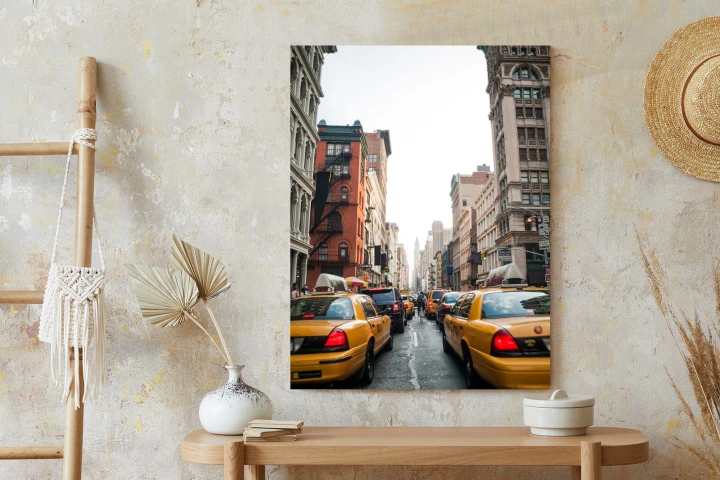 Plakat Taksówki Na Ulicy Soho Nowy Jork