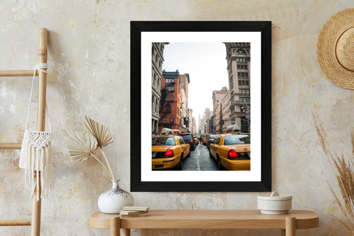 Plakat Taksówki Na Ulicy Soho Nowy Jork