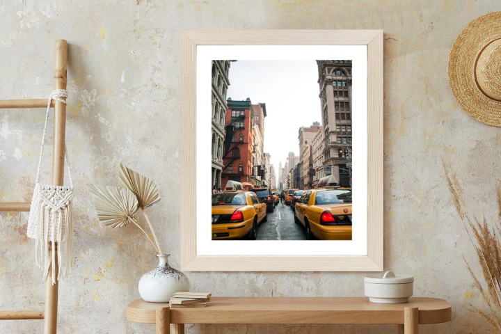 Plakat Taksówki Na Ulicy Soho Nowy Jork