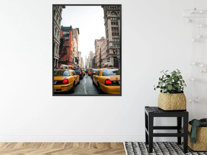 Plakat Taksówki Na Ulicy Soho Nowy Jork