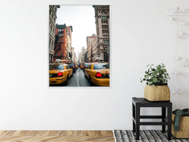Plakat Taksówki Na Ulicy Soho Nowy Jork