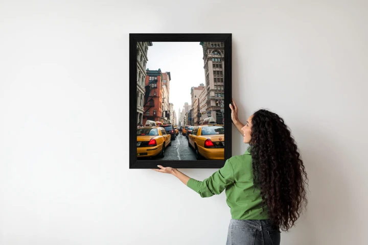 Plakat Taksówki Na Ulicy Soho Nowy Jork