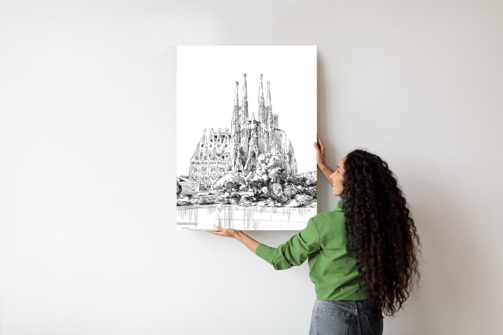 Plakat Bazylika Sagrada Familia Szkic