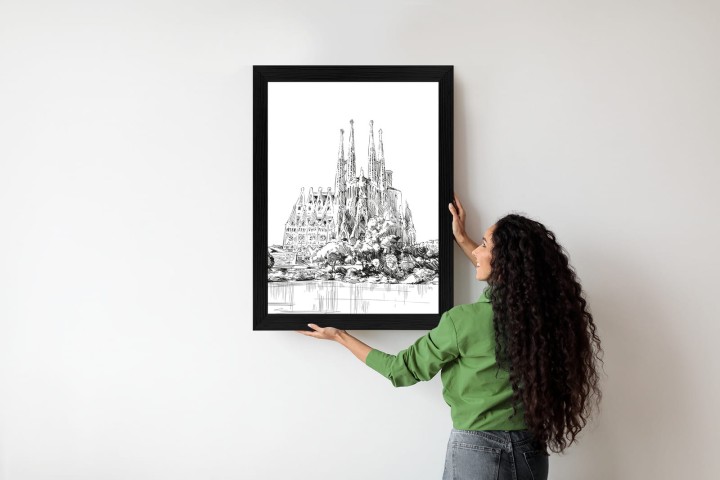 Plakat Bazylika Sagrada Familia Szkic