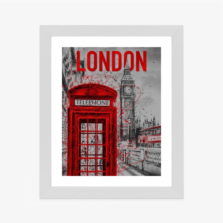 Plakat Brytyjska Budka Telefoniczna I Big Ben