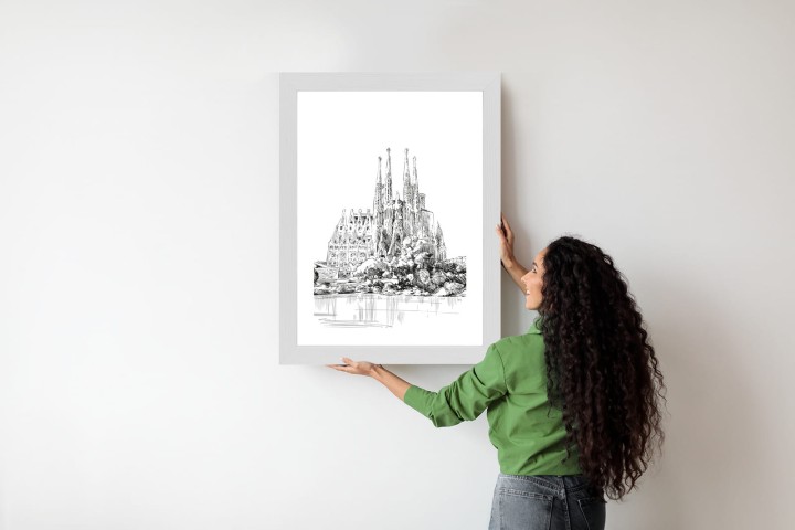 Plakat Bazylika Sagrada Familia Szkic