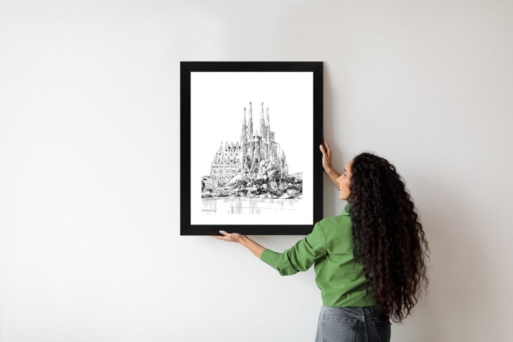 Plakat Bazylika Sagrada Familia Szkic