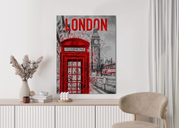 Plakat Brytyjska Budka Telefoniczna I Big Ben