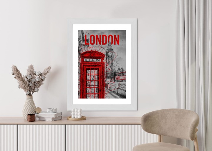 Plakat Brytyjska Budka Telefoniczna I Big Ben