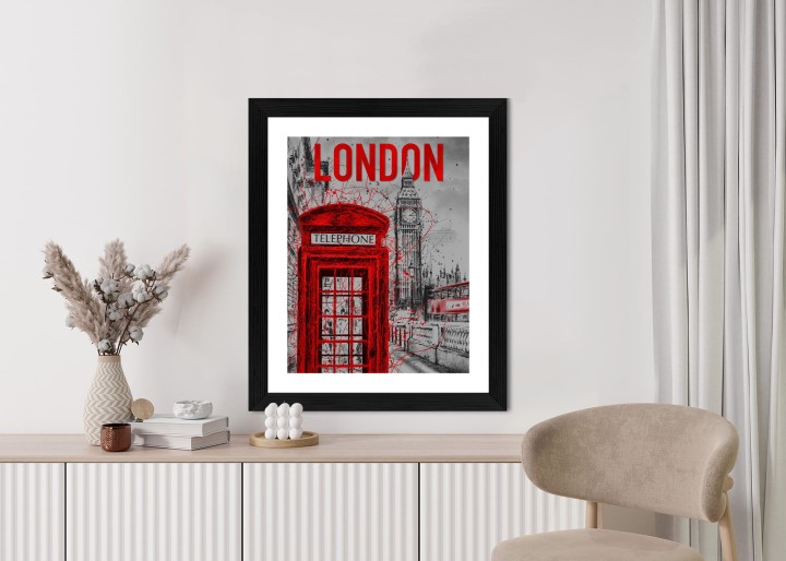 Plakat Brytyjska Budka Telefoniczna I Big Ben